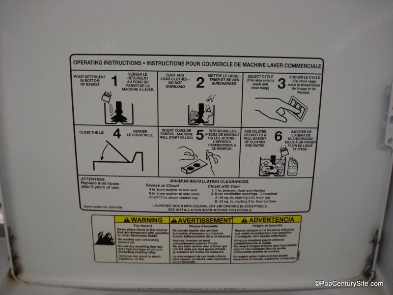Washer Instructions